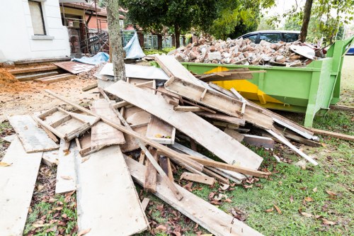 Team members performing house clearance in Manor Park