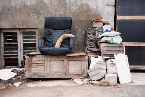 Modern landfill site with environmental safeguards