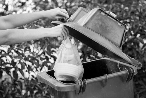 Professional house clearance team removing items